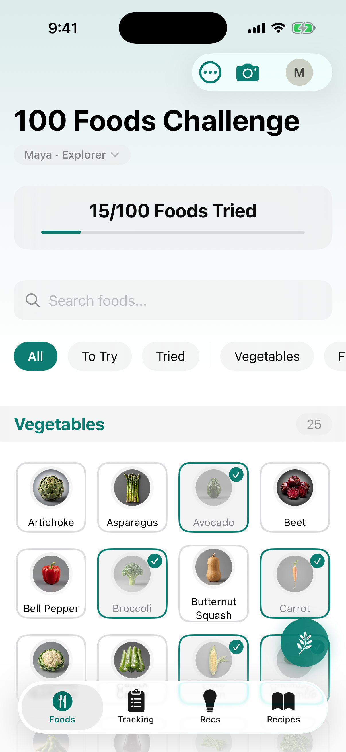 Tiny Tastes Tracker Food Explorer