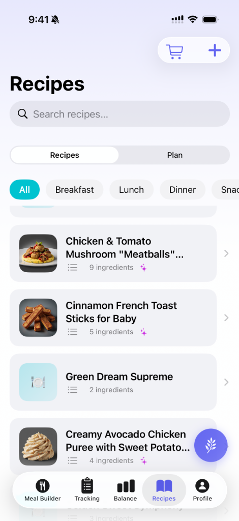 Toddler Friendly Recipes